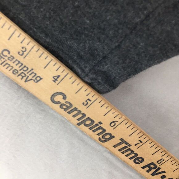 Arrow Solid Dark Gray Long Sleeve Knit Shirt Size XL Mens Casual Crew Neck - Picture 7 of 12